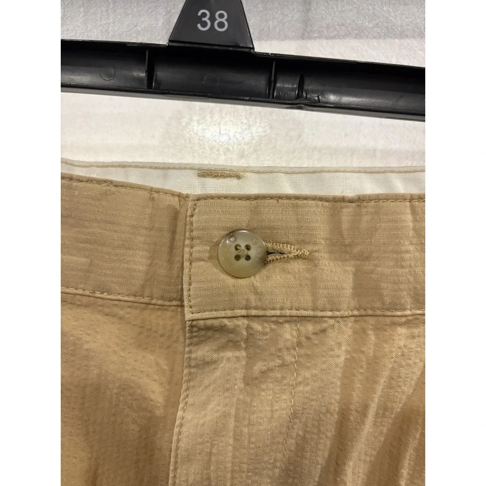 Polo Golf Ralph Lauren Classic Golf Shorts Men's 38 Khaki Beige Pleated Cotton